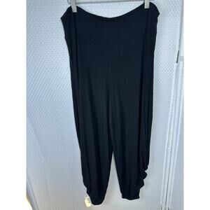 Transparente barrel leg black stretch pants XL Made in Germany